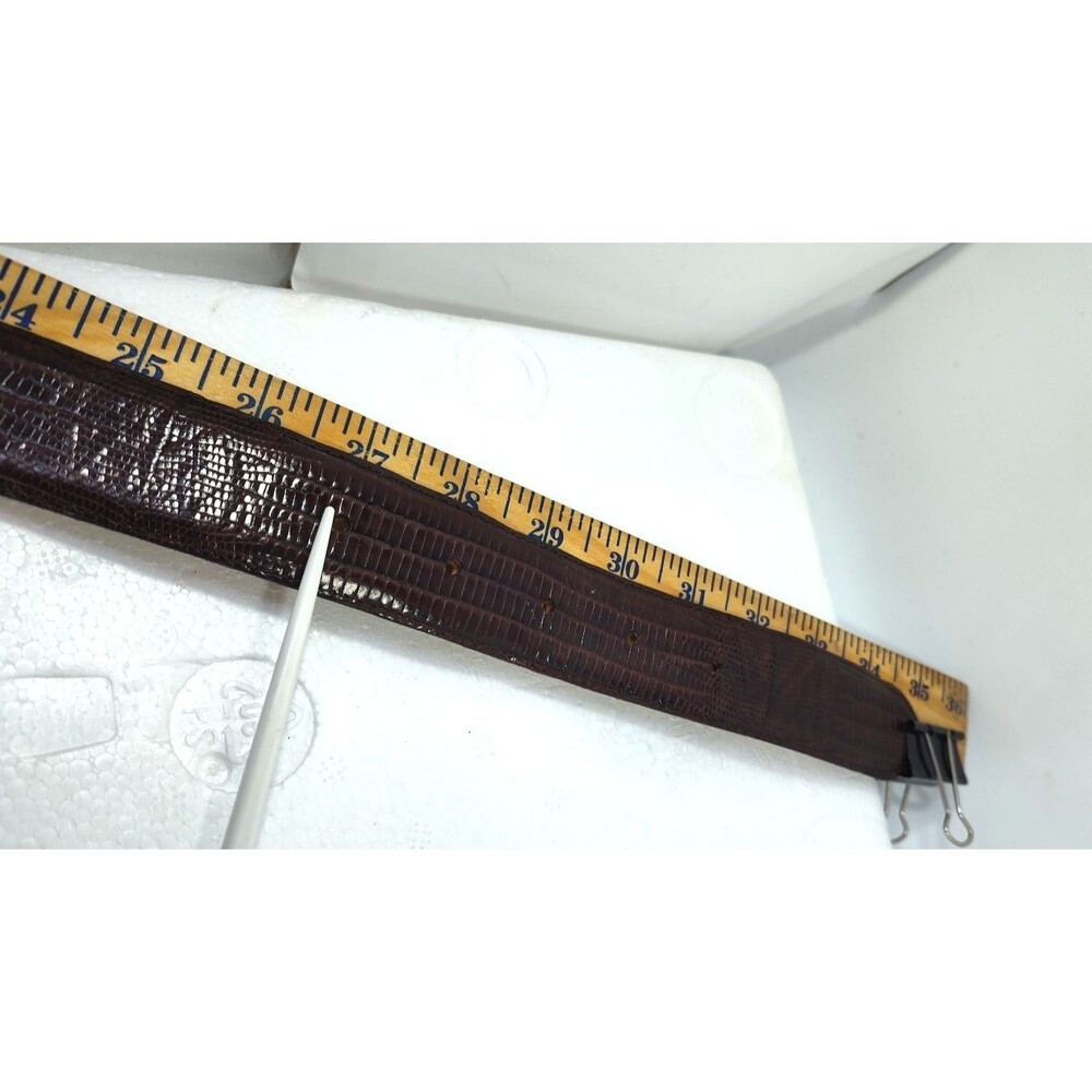 Banana Republic Classics Womens 1" wide Brown Leather Belt Sz M 30  USA 26.5-31" - Picture 9 of 10
